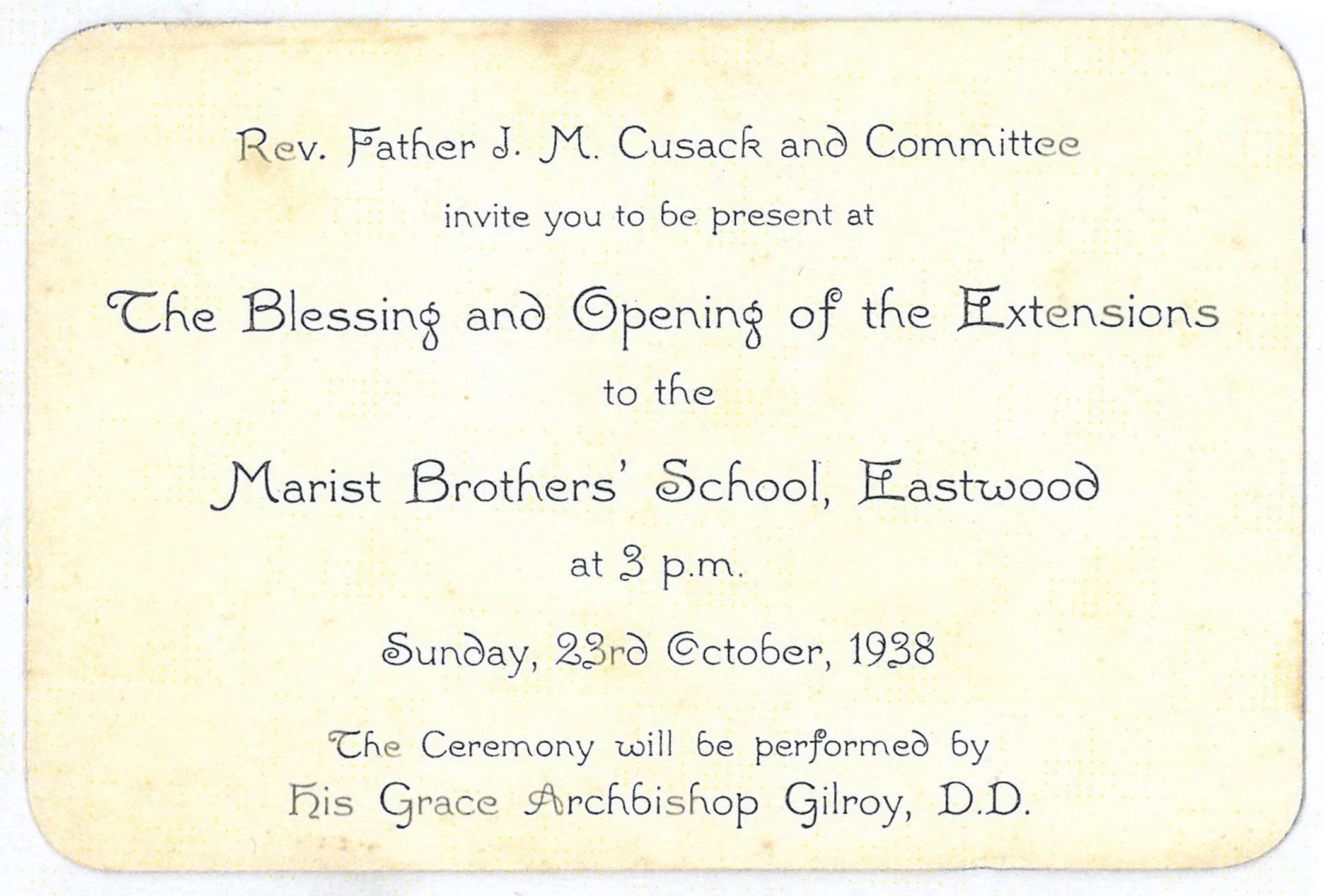 Archive photograph, 1938